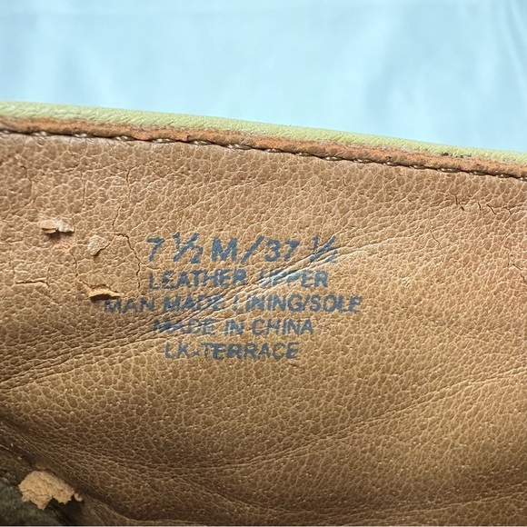 Lucky Brand Terrace Studded Boots 70's Inspired Natural Wood Clog Women’s 7.5 - Picture 12 of 12